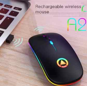 Wireless Rechargeable Silent Led Backlit Mice Usb Optical Ergonomic Gaming Slim Mouse